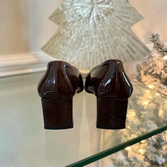 Fendi - Vintage Burgundy Patent Leather Heels - Picture 4 of 9